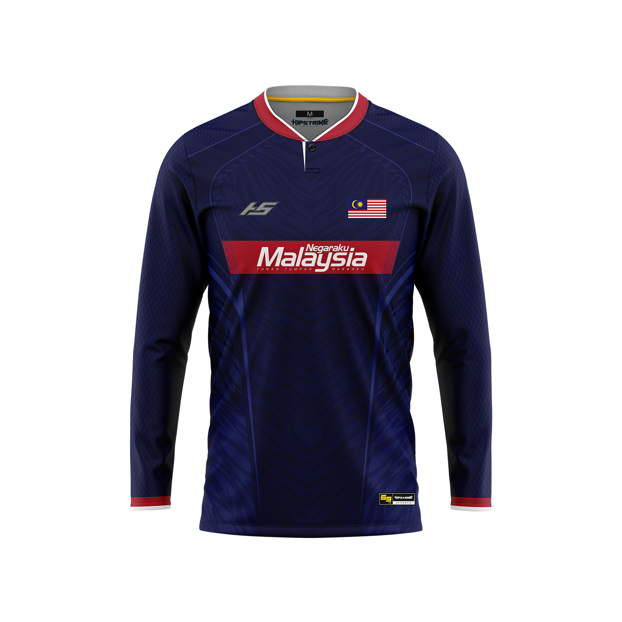 HENLEY COLLAR LONG MALAYSIA V1 (BLUE)